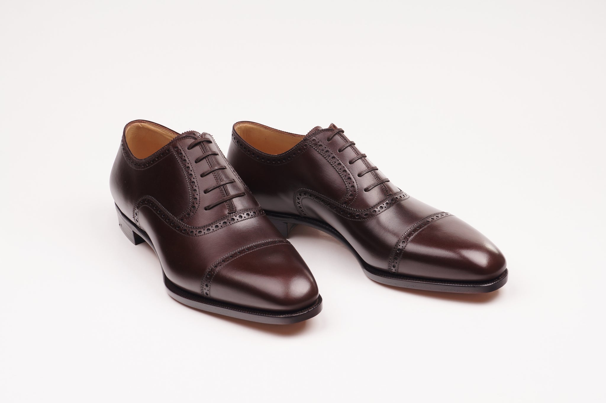 STEFANO BEMER E6620 OXFORD IN BROWN BOX CALF