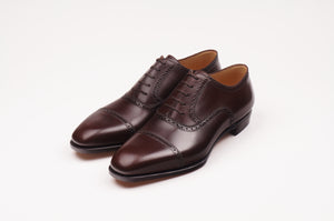 STEFANO BEMER E6620 OXFORD IN BROWN BOX CALF