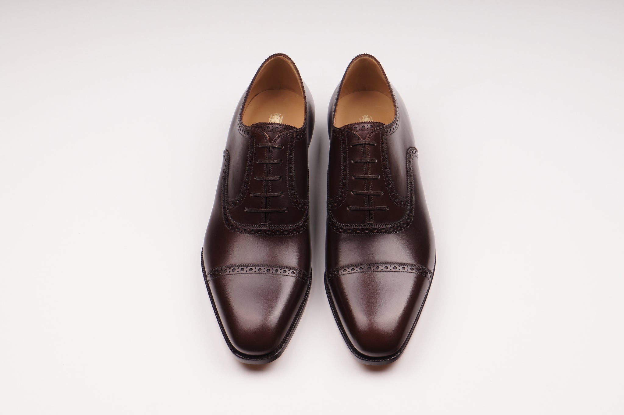 STEFANO BEMER E6620 OXFORD IN BROWN BOX CALF